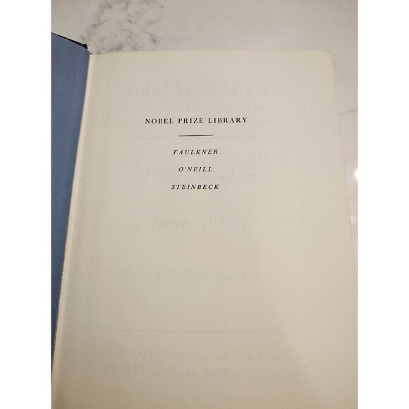 Alfred Bernhard Nobel Prize Library Faulkner ONeill Steinbeck Very Good HB - Picture 7 of 8